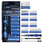 Lifelong 62 in 1 magnetic precision screwdriver set with multiple bits for electronics and home repair
