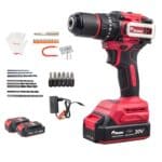 Enon 20V Brushless Cordless Drill and 71 Free Accessories