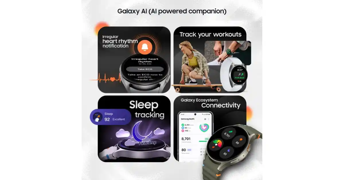 Side Profile and Functional Buttons of Galaxy Watch 7