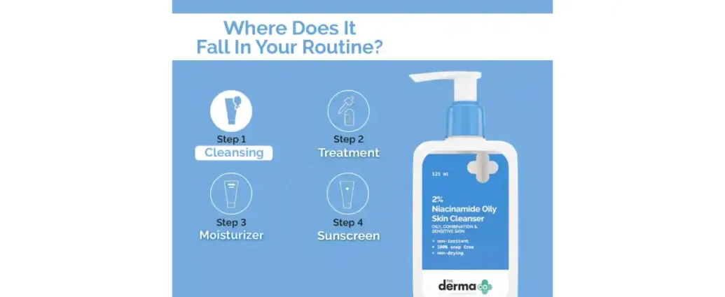 The Derma Co 2% Niacinamide Gentle Cleanser for Oily Skin