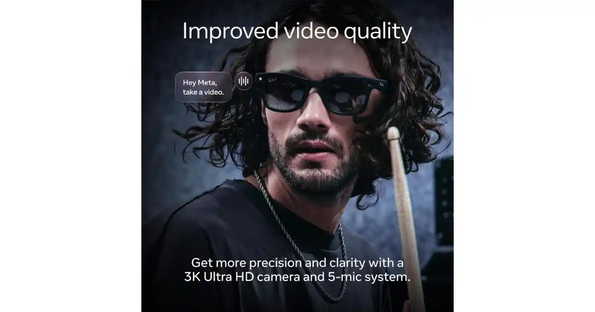 Ray-Ban Meta Wayfarer Gen 2 Camera Lens Detail