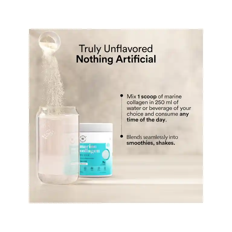 Wellbeing Nutrition Collagen Powder Texture and Scoop