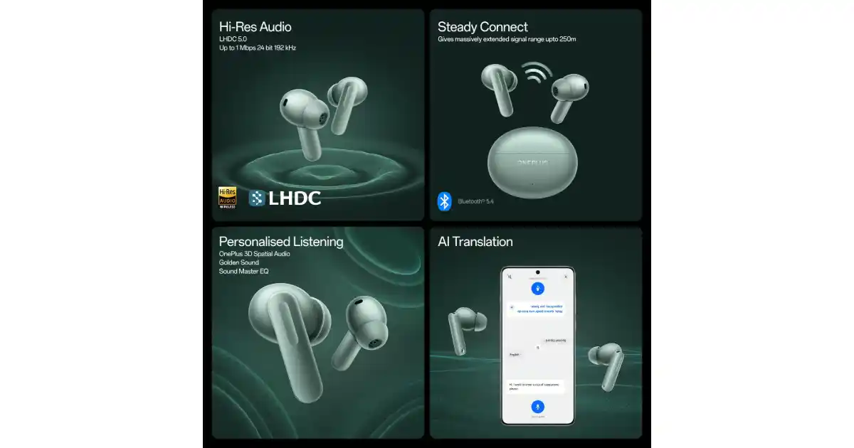 OnePlus Buds 4 Dual Driver Audio Technology