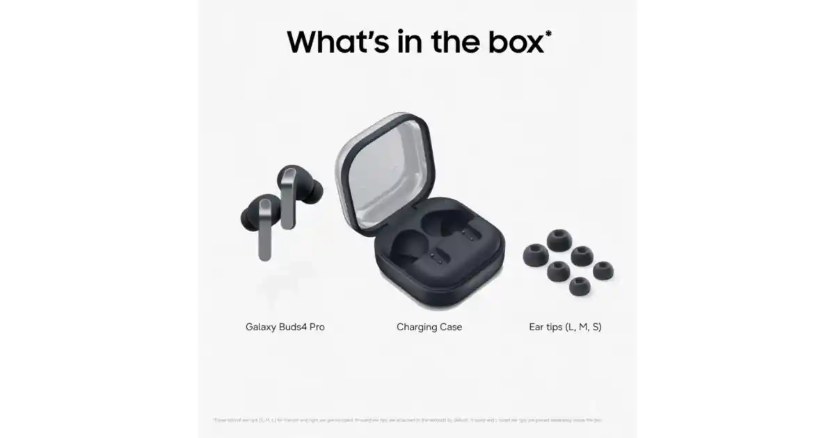 Galaxy Buds4 Pro Black Finish