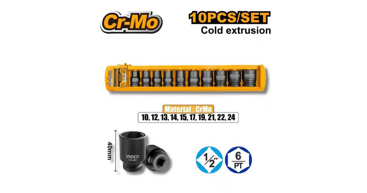 10-Piece Socket Set Accessories